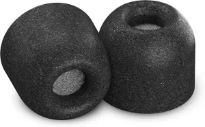 Comply Isolation Plus Replacement Memory Foam Ear Tips with WaxGuard for Sony MDR-XB50AP, XBA-Z5, MDR-EX1000, XBA-A2, MDR-EX1000, WI-1000X, & More | Black, Large (3 Pairs)