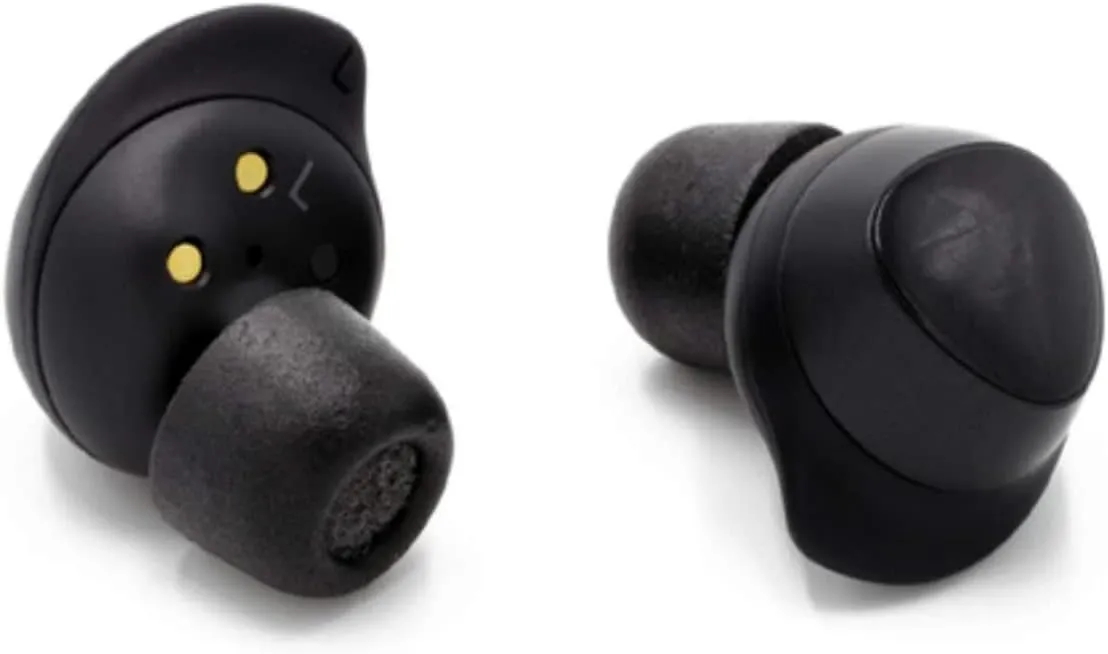 Comply Memory Foam Replacement Earbud Tips for Samsung Galaxy Buds, Galaxy Buds 2, Galaxy Buds Plus   | Ultimate Comfort, Secure Fit, Superior Noise Isolation | Black, Medium (3 Pairs)