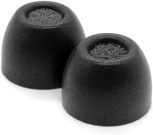 Comply Memory Foam Replacement Earbud Tips for Samsung Galaxy Buds, Galaxy Buds 2, Galaxy Buds Plus   | Ultimate Comfort, Secure Fit, Superior Noise Isolation | Black, Medium (3 Pairs)