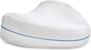Contour Legacy Leg & Knee Foam Support Pillow for Side Sleepers Soothing Relief for Back, HIPS, Knees, Joints, Nerves & Muscles