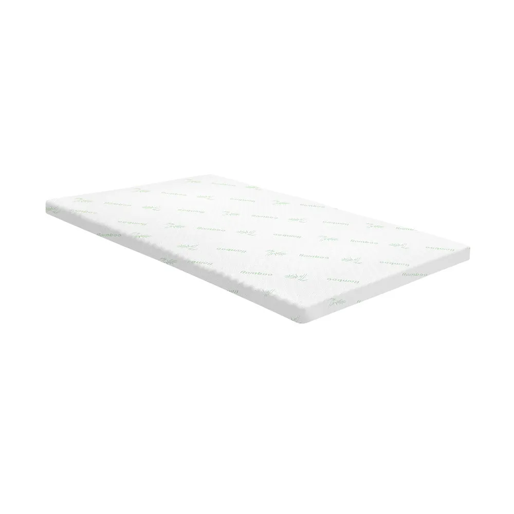 Cool Gel Memory Foam Mattress Topper 7-Zone 8CM Double