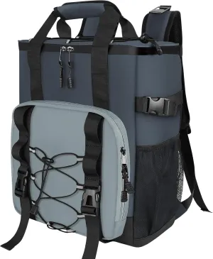 Cooler Backpack - Insulated & Leak Proof Backpack Cooler, 24 Can Portable Cooler Bag, Heavy Duty Waterproof Back Pack with Padded Handle