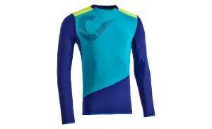 CUBE Am Round-Neck Jersey L/S Blue/Lime
