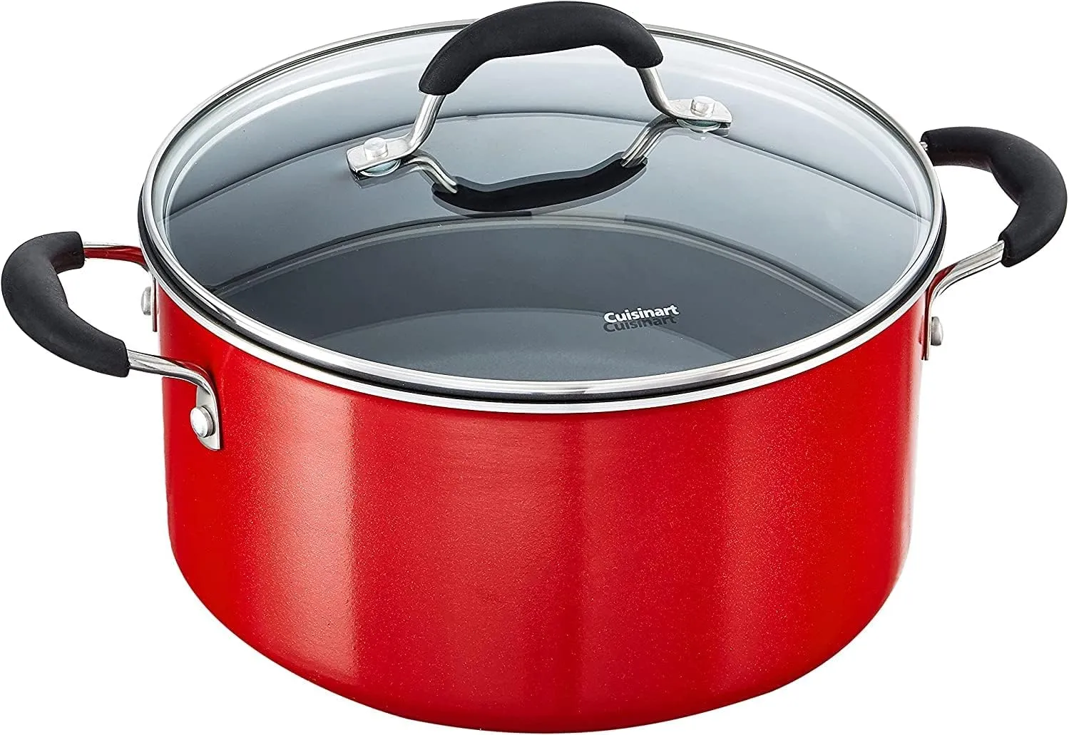 Cuisinart 55-11R 11-Piece Set Advantage Nonstick Cookware, Red