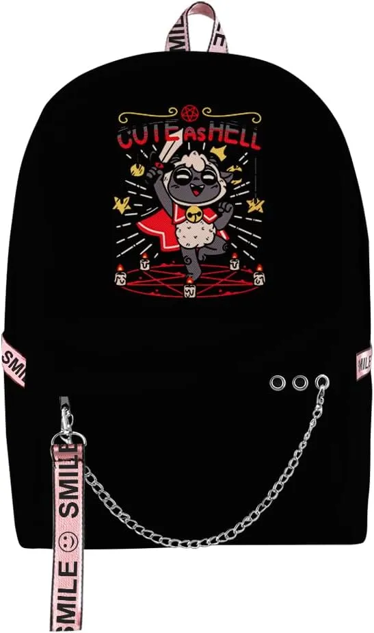 Cult Of The Lamb Backpack Oxford Bag Game Backpack Casual Bag High Capacity Bags (Backpack 2)