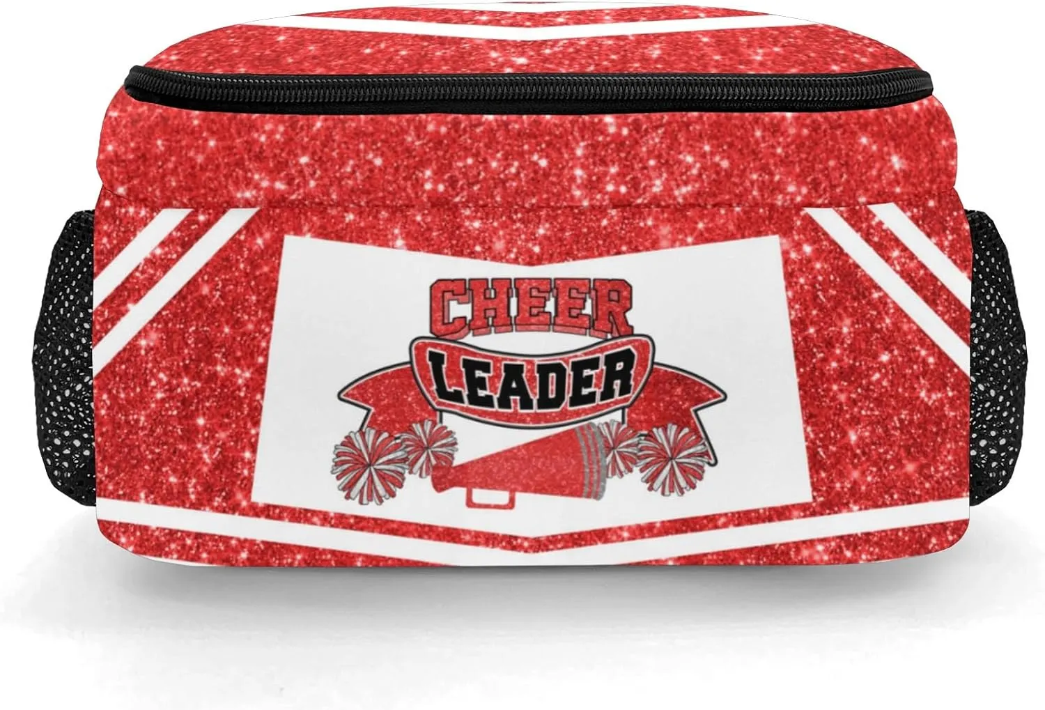 Custom Laptop Backpack Cheer Cheerleaders Red Shoulders Daypacks Casual Bookbag for Travel Work School