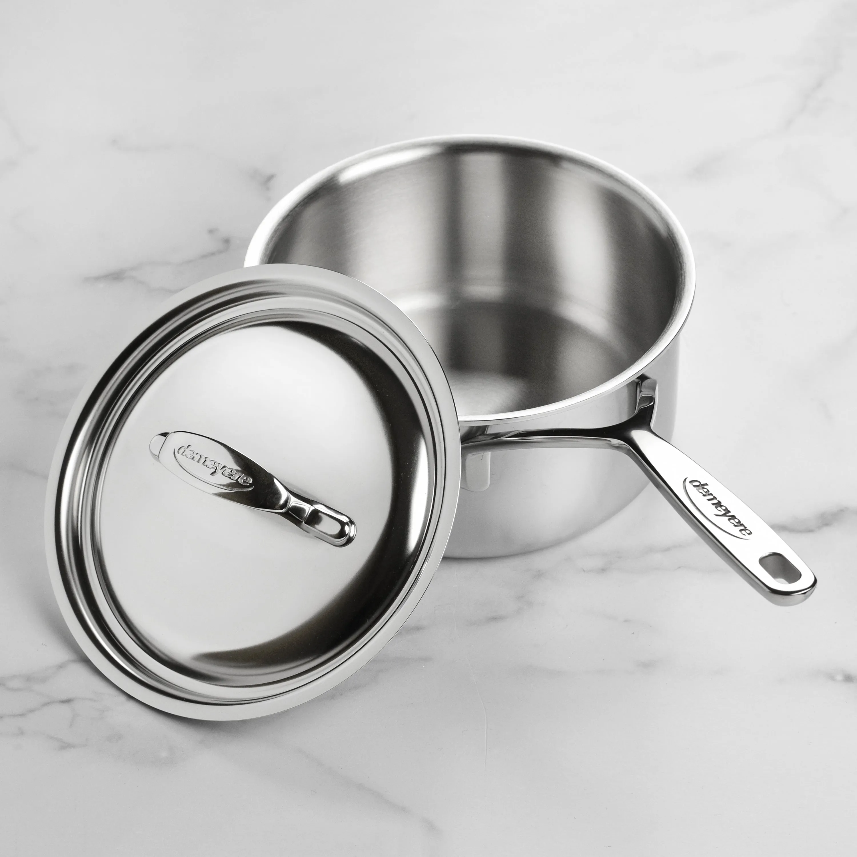 Demeyere 5-Plus 2-quart Stainless Steel Saucepan