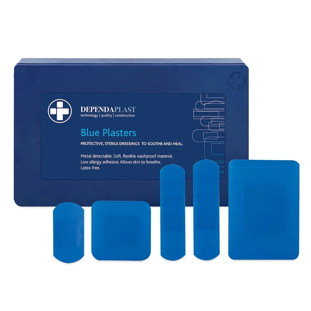Dependaplast Blue Food Area Plasters - Assorted x 120