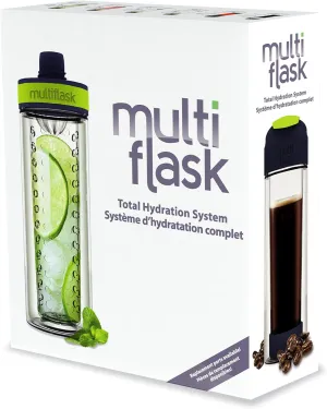 Design Multi Flask Hydration System 6-in-1 Revolutionary Water Bottle Drink System for all Beverage Types