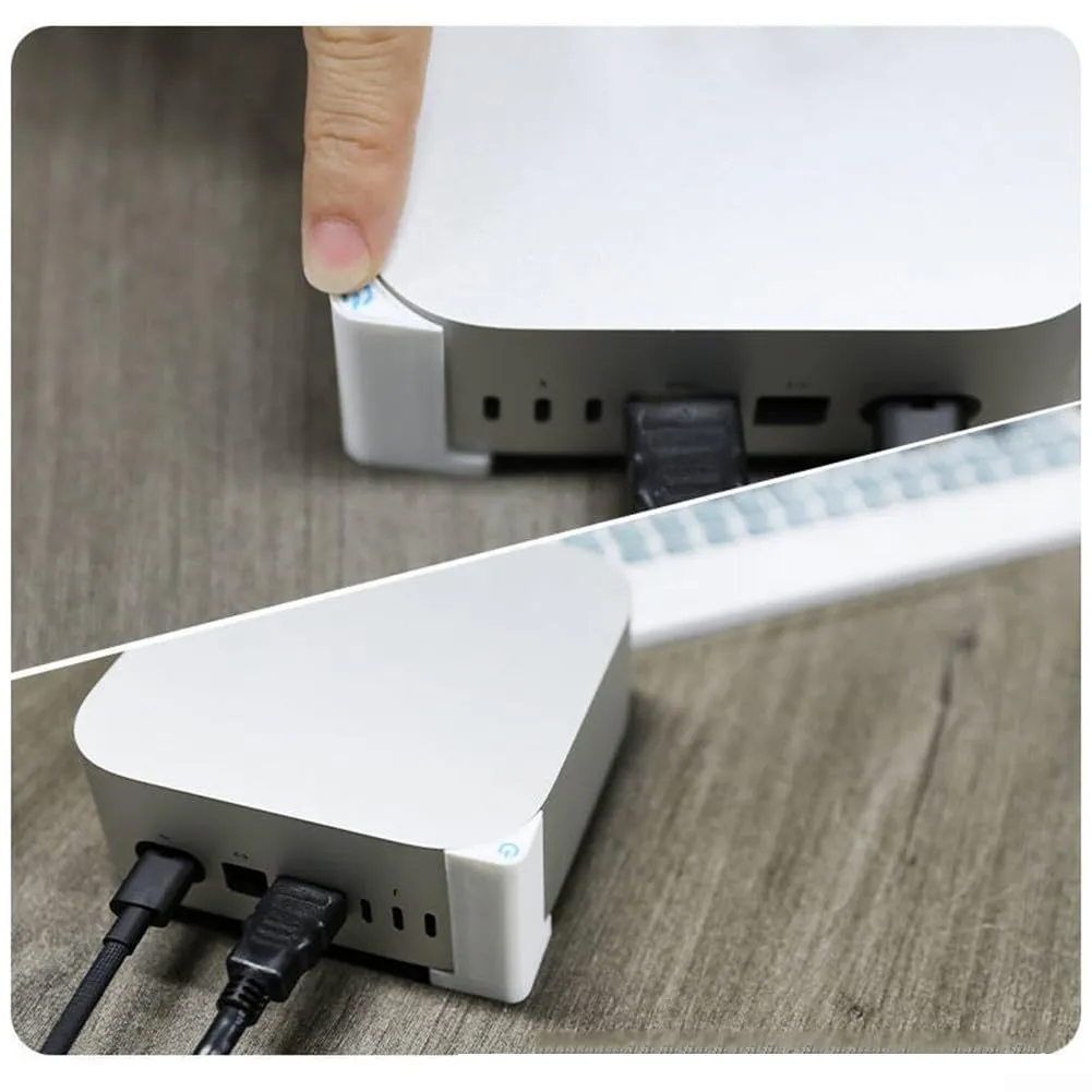 Desktop Computer External Power Button for Mac Mini-M4 2024,PC Power Switch Accessories for Mac Mini-M4,with On/Off Switch, Easy Start and Reset (Black)