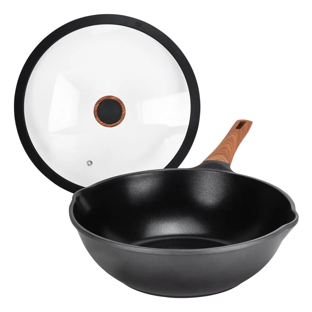 Diamond Earth®  Wok   Glass Lid - 30cm