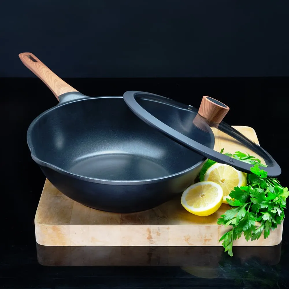 Diamond Earth®  Wok   Glass Lid - 30cm