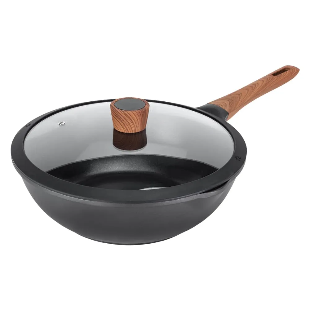Diamond Earth®  Wok   Glass Lid - 30cm