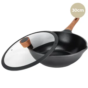 Diamond Earth®  Wok   Glass Lid - 30cm