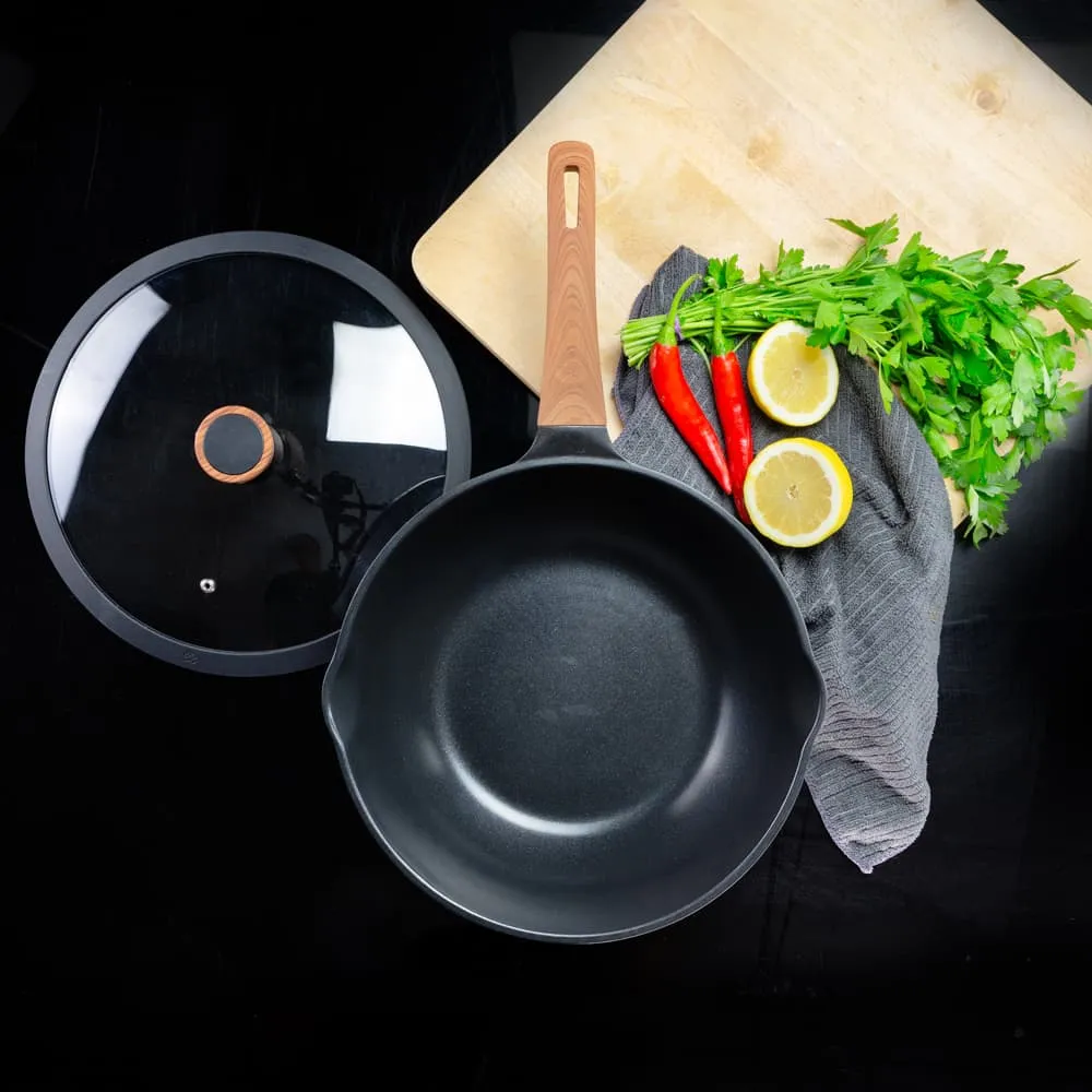 Diamond Earth®  Wok   Glass Lid - 30cm