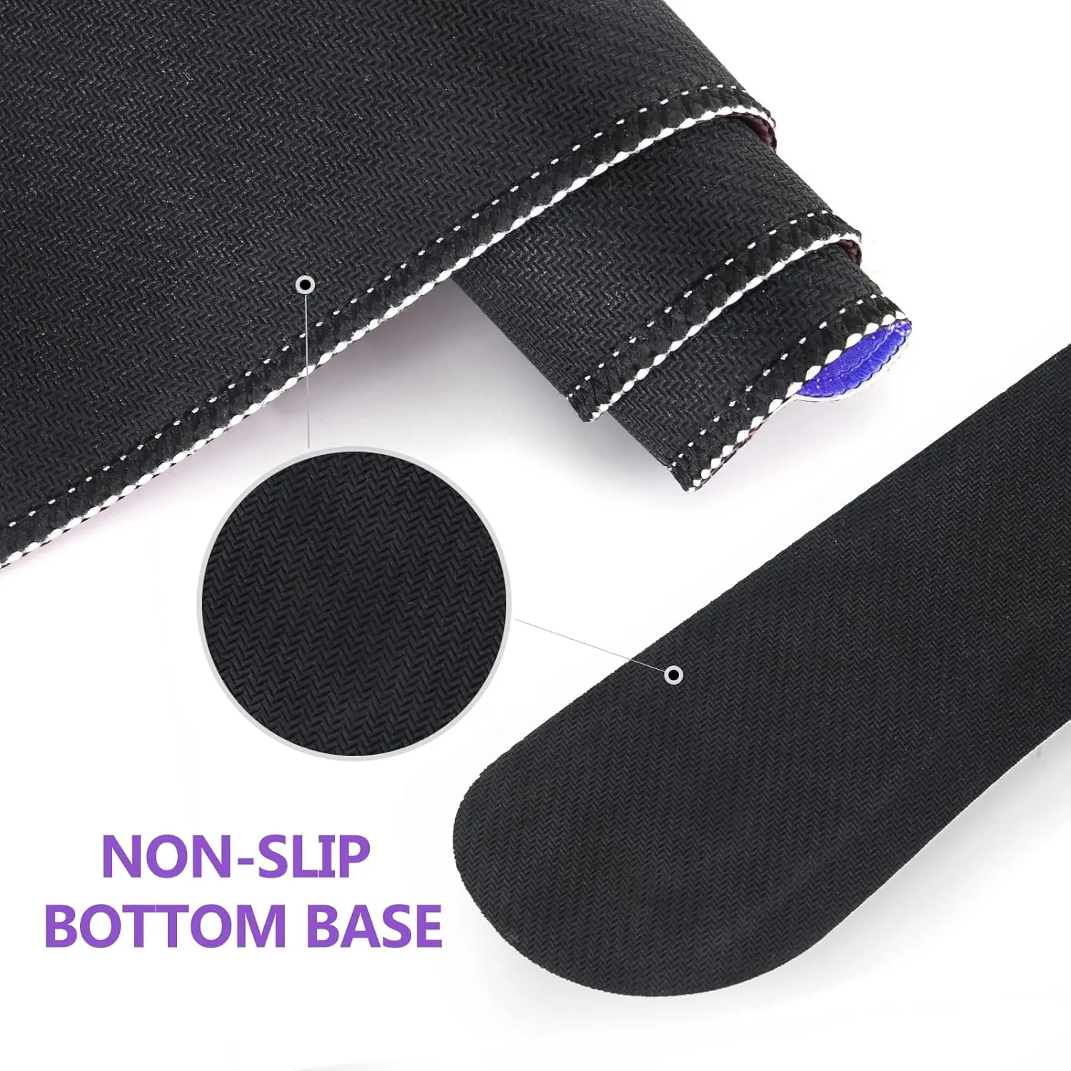 DINKY Keyboard Mouse Pad Set, Large Gaming Mousepad   Memory Foam Ergonomic Keyboard Wrist Rest Support, Easy Typing Pain Relief, 4Pcs (35.4" x 15.7") Extended Desk Mat-Modern Purple Marble