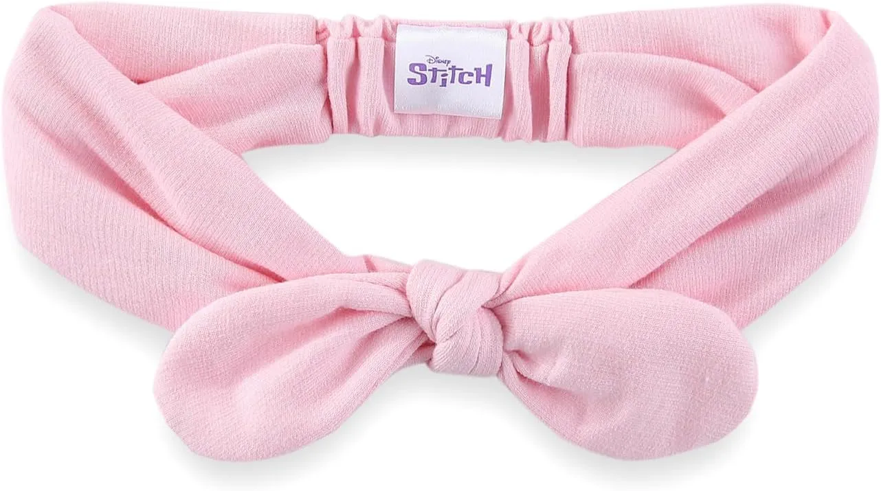 Disney Lilo & Stitch Girls French Terry Skater Dress with Headband for Big Kids