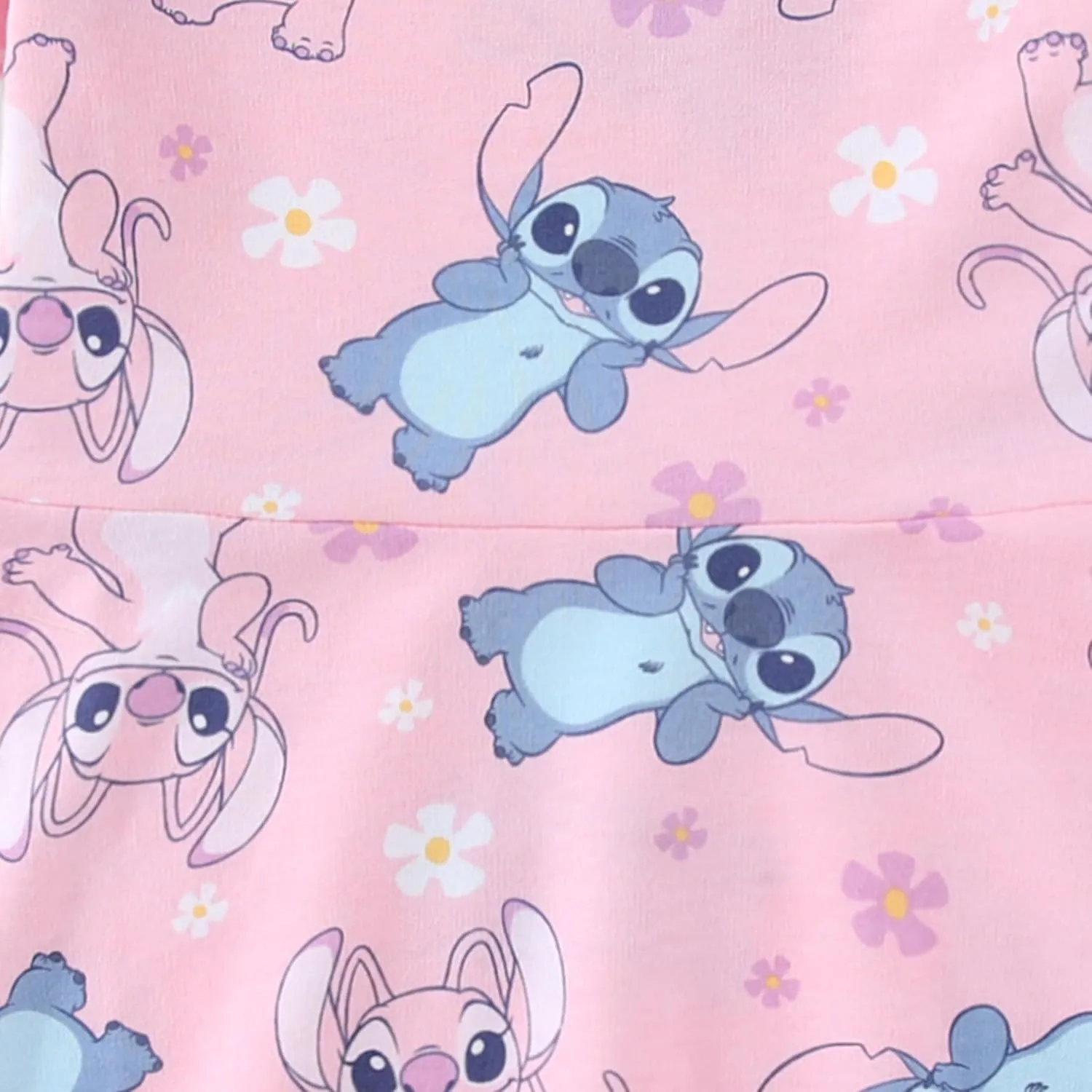 Disney Lilo & Stitch Girls French Terry Skater Dress with Headband for Big Kids