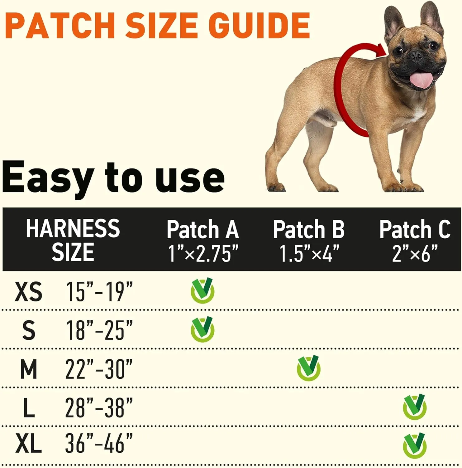 Dogline Unimax Dog Harness Vest with Deaf Dog Patches Reflective No-Pull, Adjustable Straps, Breathable Neoprene for Medical, Service, Identification and Training Dogs Girth 18 to 25" Zebra Red