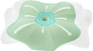 DONAMA Cervical Pillow for Sleeping, Contour Memory Foam Pillow for Neck and Shoulder Support, Ergonomic Neck Pillow for Side Back Stomach Sleepers, Bed Pillows with Cooling Silk Pillowcase