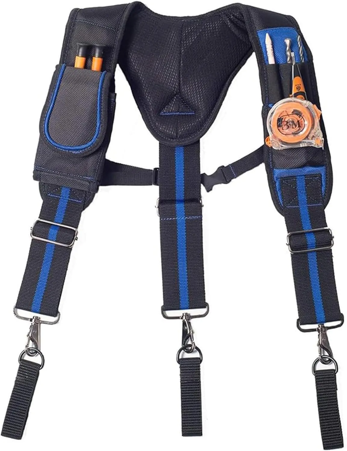 Dr.TOUGH Tool Belt Suspenders for Men Carpenter Tool Belt with Suspenders Padded Tool Belt Suspenders With Magnet Pocket (Without Tools)