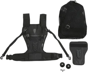 Dual Camera Strap, Nylon Dual Shoulder Camera Harness Comfortable Breathable Adjustable Multi Carrier Chest Harness for Photographer Hiking Climbing Travel