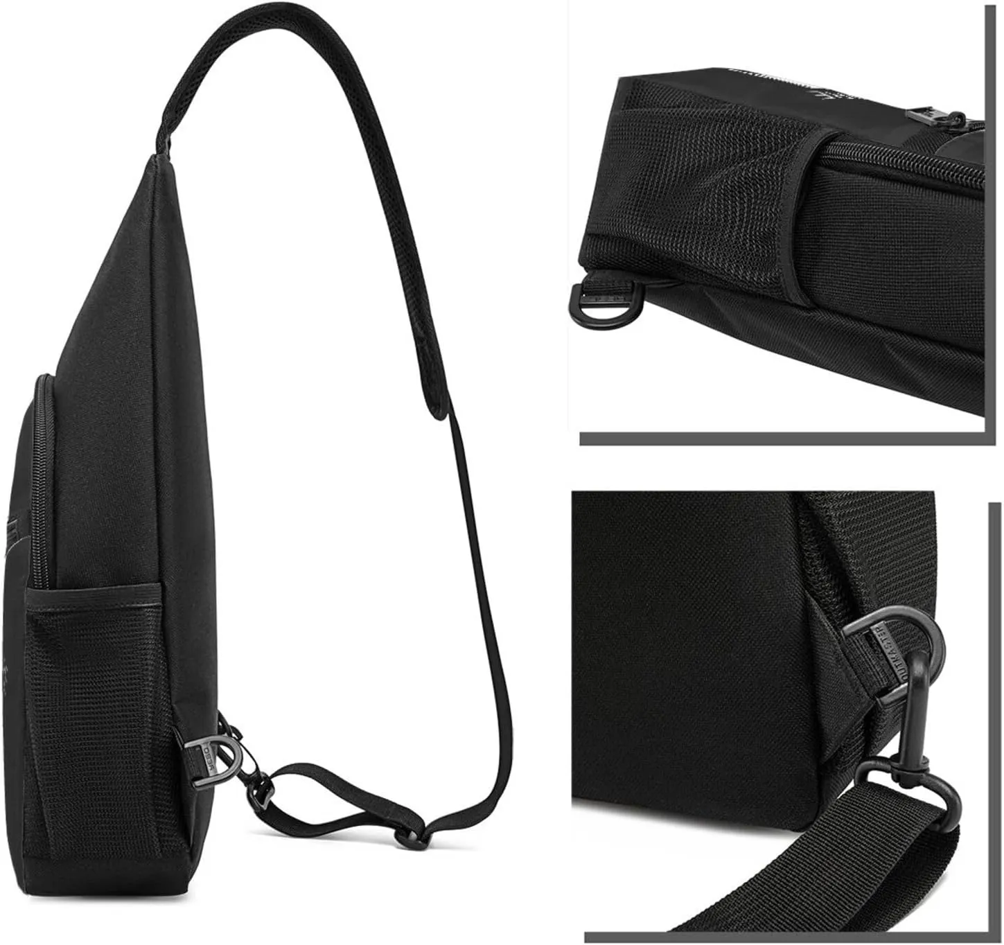 Eat More Beef Chest Bag Adjustable Leisure Travel Crossbody Shoulder Bag Unisex