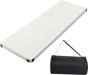 EcoFriendly Memory Foam Camping Mattress with Velcro Connectors Perfect for Outdoor Adventures and Home Use Roll Up Design for Easy Transport and Setup