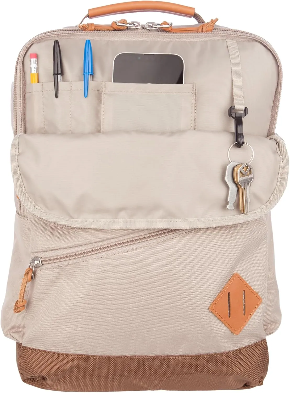 Eddie Bauer 25L Bygone Campus DXL Backpack, Stone