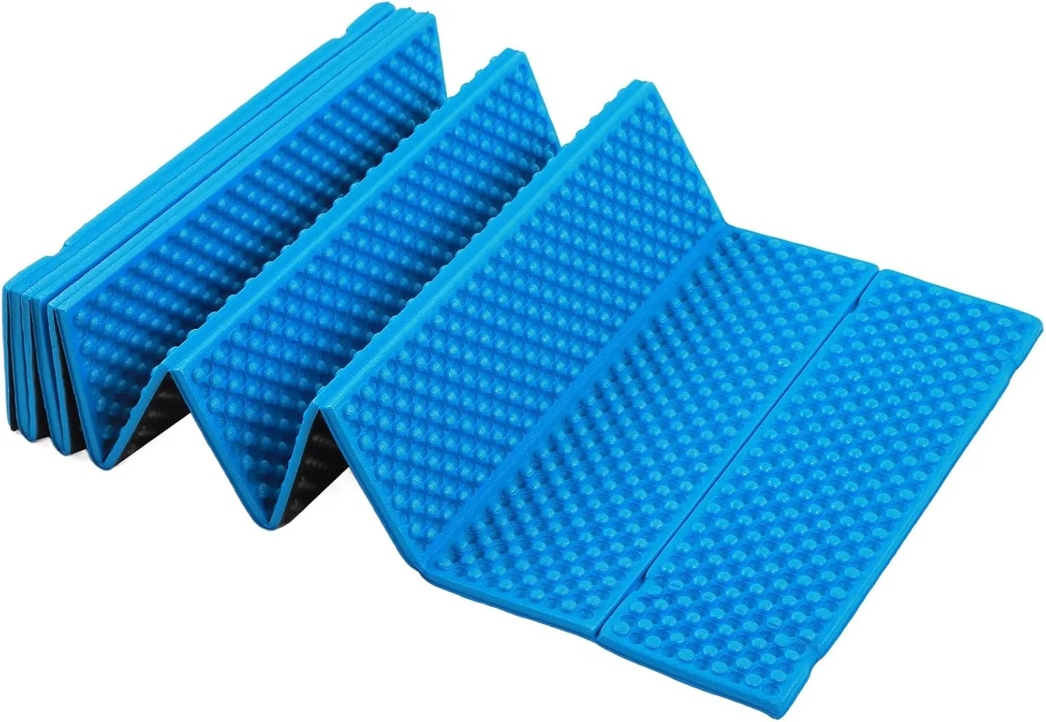 Egg Crate Foam Sleeping Pad Foldable Thickened Sleep Mat 186x57CM for Camping Hiking Picnic with High Toughness Sponge Material