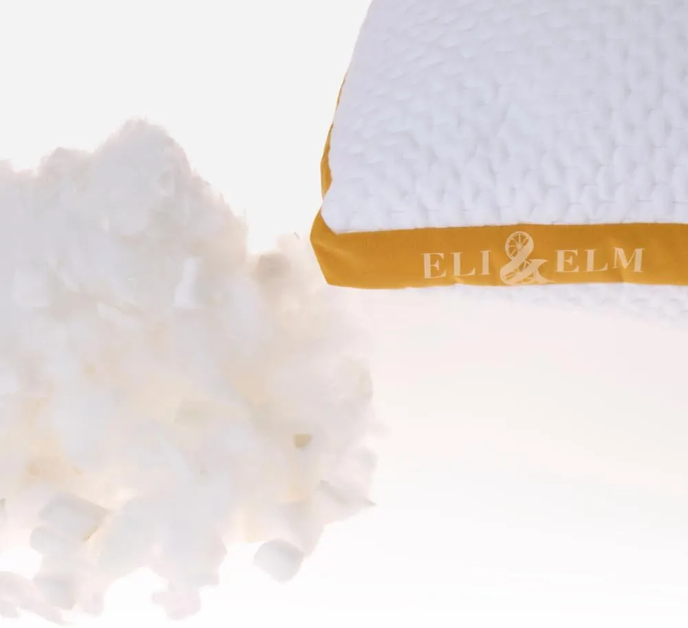 Eli & Elm Everyday Memory Foam Everyday Bed Pillow - Plush Soft Support with Cooling Fabric, Washable Cover, Ideal for Sleeping - Overstuffed Plush Support (Memory Foam (More Soft))