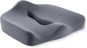 Ergonomic Seat Cushion for Tailbone Pressure Relief - Memory Foam Seat Pad for Comfort & Posture Improvement - Ideal for Office Chair,Desk Chairs, Car Seats, Wheelchairs, Home & Office Use(Dark Gray)