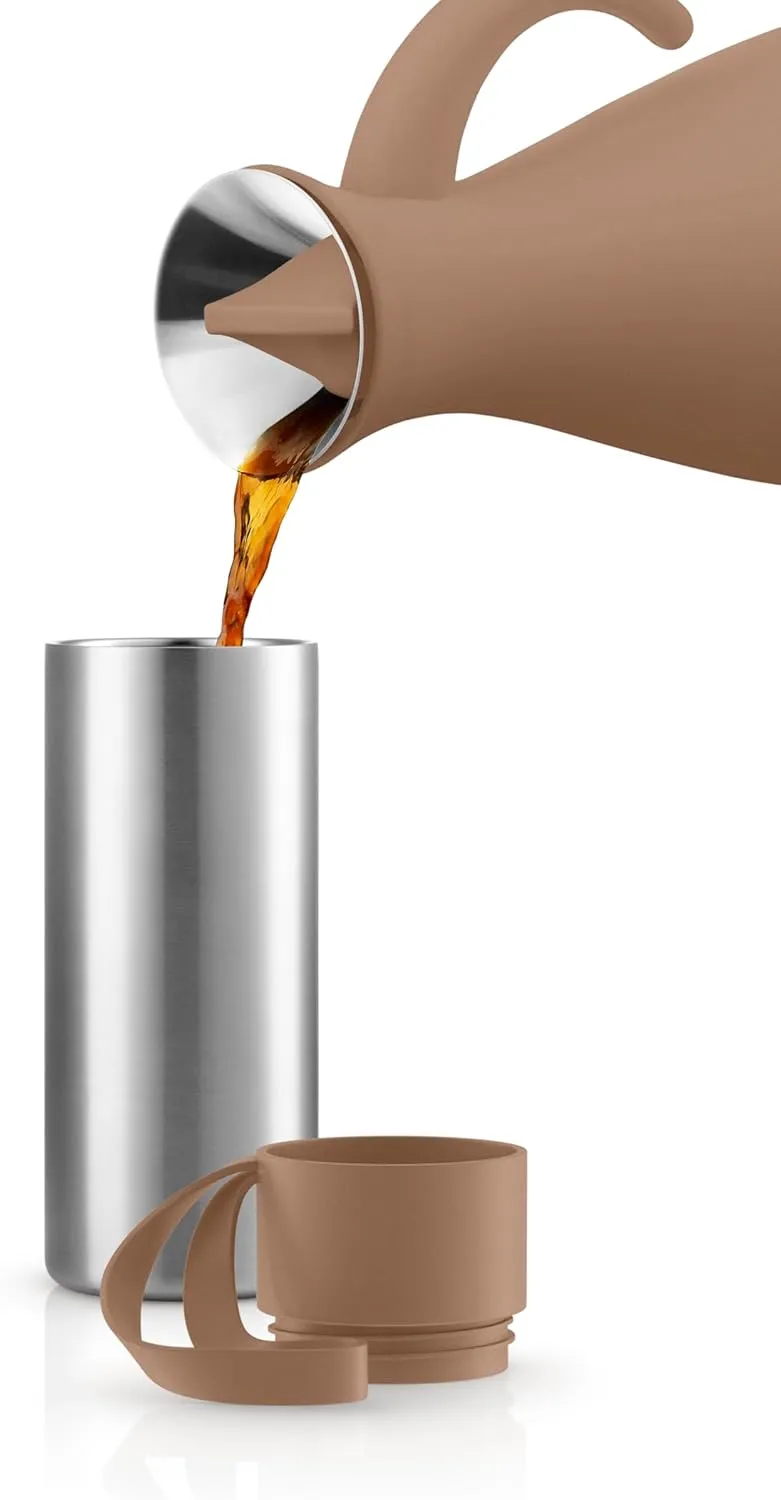 Eva Solo | To Go Cup 12oz | Double walled thermo cup with vacuum | Danish Design, Functionality & Quality | Mocca