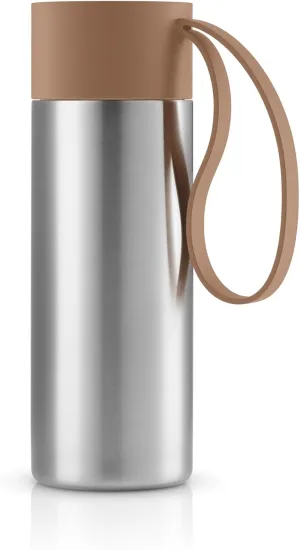 Eva Solo | To Go Cup 12oz | Double walled thermo cup with vacuum | Danish Design, Functionality & Quality | Mocca