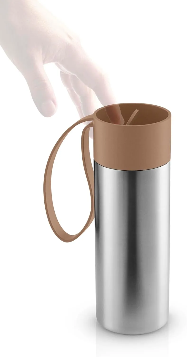 Eva Solo | To Go Cup 12oz | Double walled thermo cup with vacuum | Danish Design, Functionality & Quality | Mocca