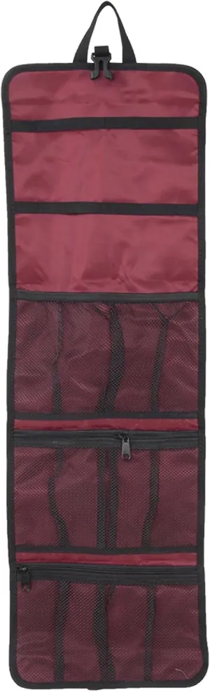 EVTSCAN Climbing Equipment Storage Bag, Purple Red Nylon Outdoor Rock Ice Climbing Mountaineering Equipment Storage Bag Quick Hanging Pouch