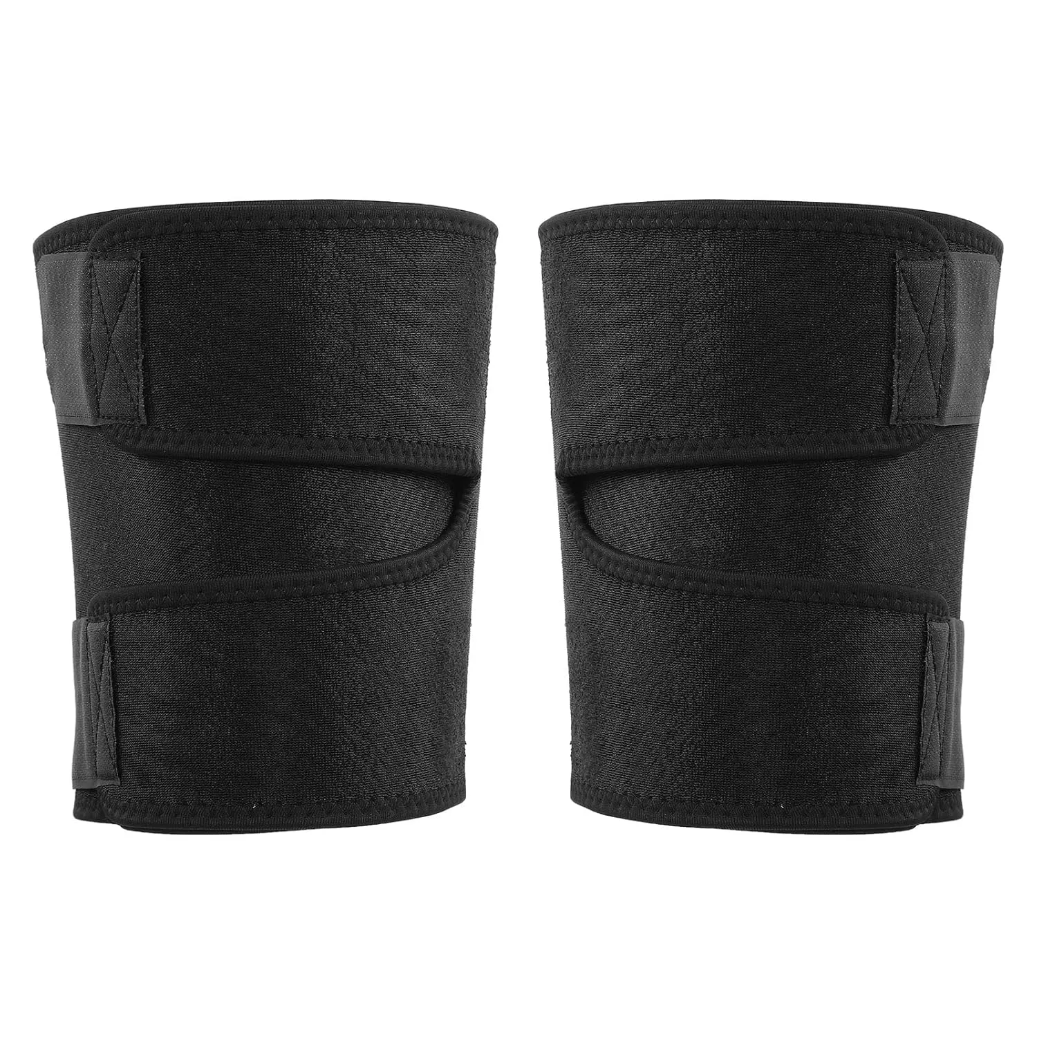 EVTSCAN Thigh Compression Sleeve Adjustable Quadriceps Support Thigh Wraps Brace Support for Women and Men Mountain Climbing Running (M)