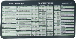 Excel Dictionary Deskpad with 60  Functions and 140  Reference Guide for Spreadsheets for Windows PC 11" x 23" (Excel - PC)