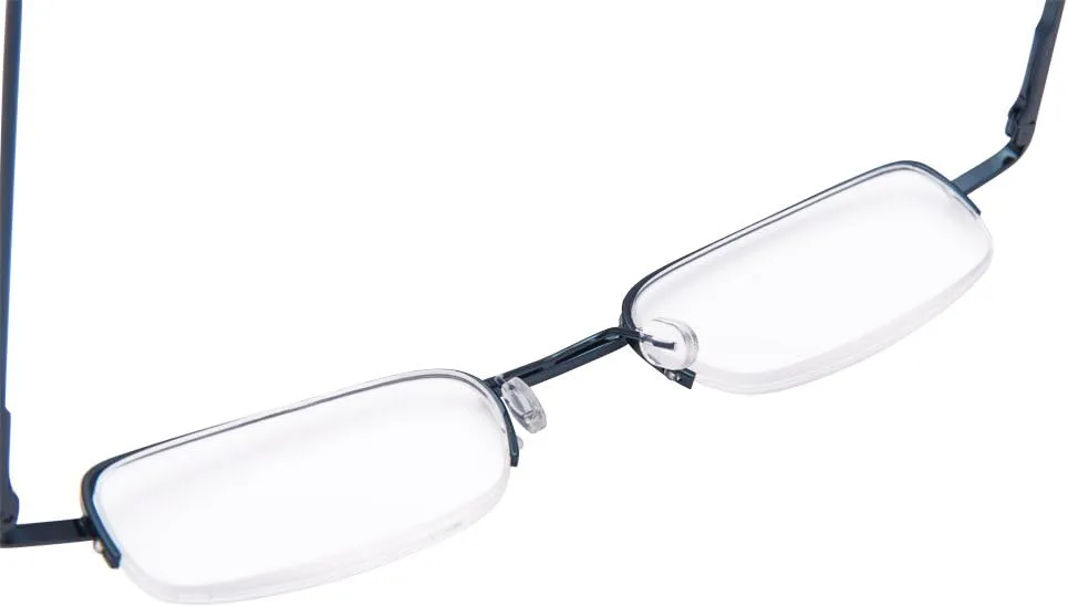 EYEGUARD 2 Pairs of Classic Spring Hinges Readers in Slim Pen Clip Portable Aluminum Hard Case Reading Glasses