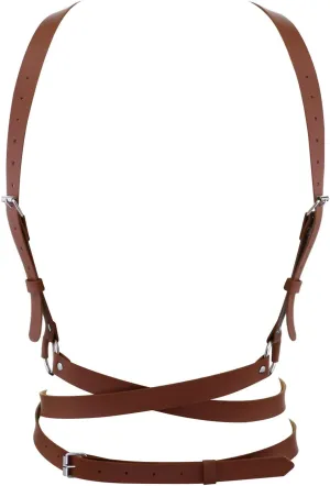 eYLun Women Leather Punk Waist Harness Belt
