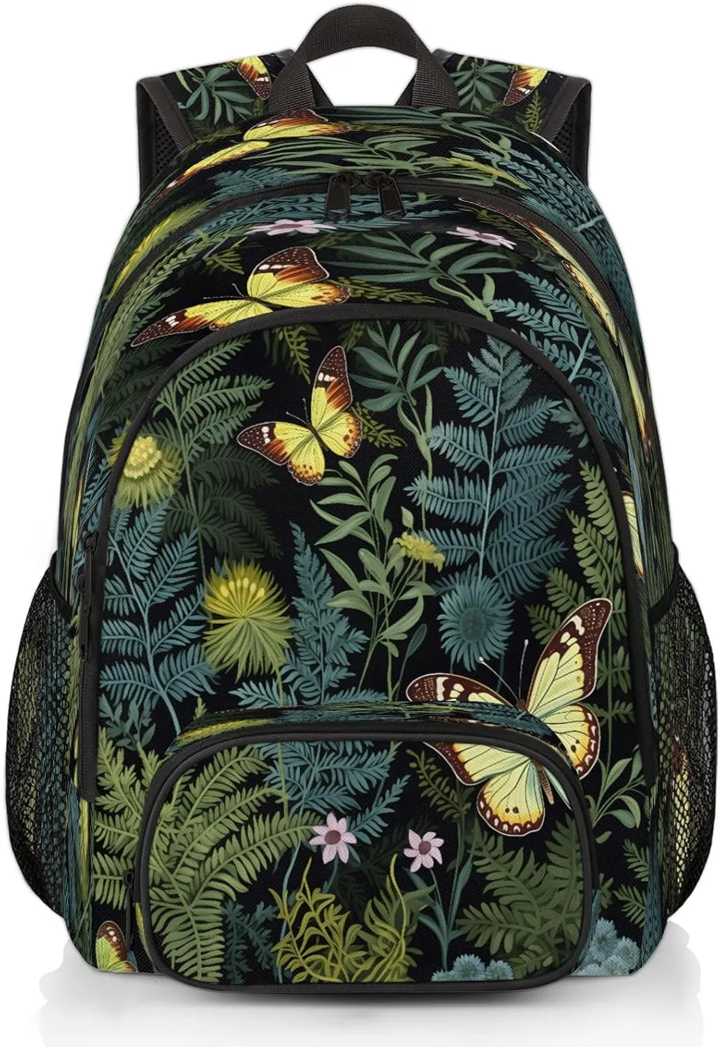 Fern Leaf Leaves Laptop Backpack for Women Men, Work Computer Backpacks, 18.3 Inch Large Computer Nurse Teacher Bags Travel Casual Daypack