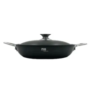 Fig Paella 28Cm With Glass Lid And Stainless Steel Handle