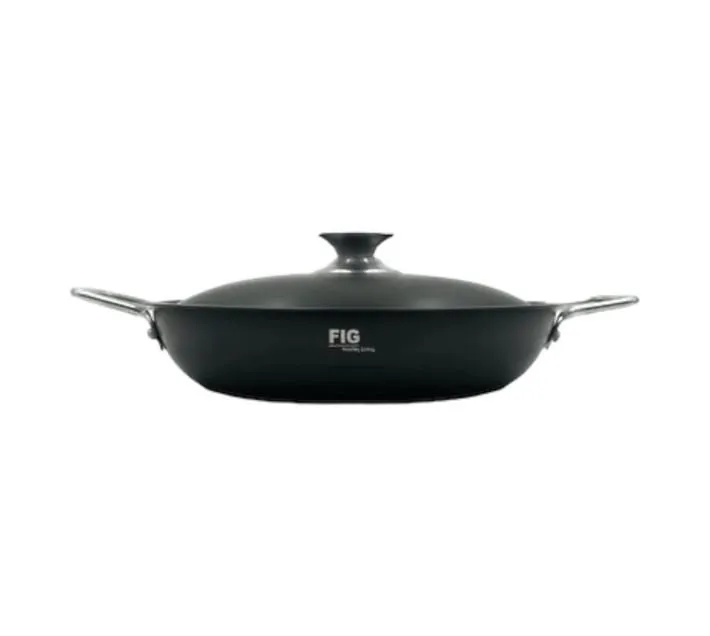 Fig Paella 28Cm With Glass Lid And Stainless Steel Handle