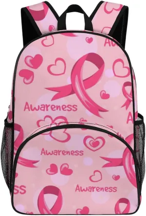 Fight Cancer Awareness Month Ribbons Backpack for Worker Teacher Business Hiking Travel Bag Shoulders Bag