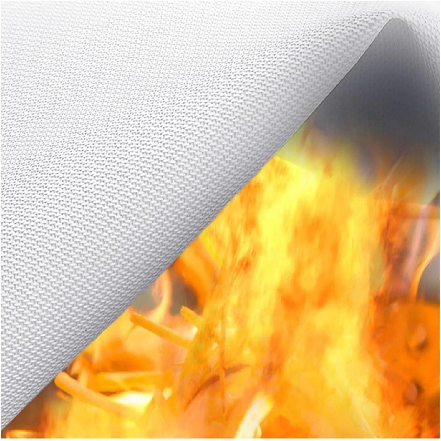 Fire Blanket,Fire Blankets Emergency for Home,Emergency Fire Blanket,Fire Suppression Blanket for Kitchen, Grill, Car, Office, Warehouse(1mx1m)