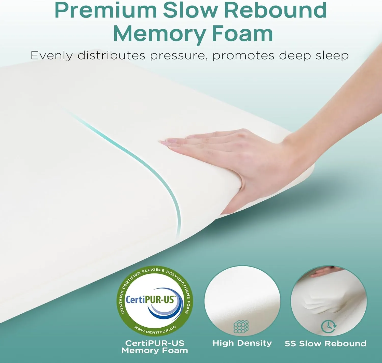 Firm Memory Foam Pillow, Cervical Neck Pillow, Firmness Adjustable Side Sleeper Pillow for Pain Relief, Ergonomic Orthopedic Pillow for Side Sleepers, Neck Support Pillow for Sleeping, Blue