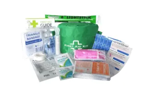 First Aid Kit Hiking / Tramping in semi circular bag