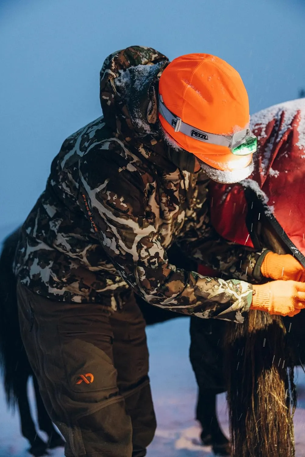 First Lite Tundra Brim Beanie - Warm Fleece Camo Hunting Hat
