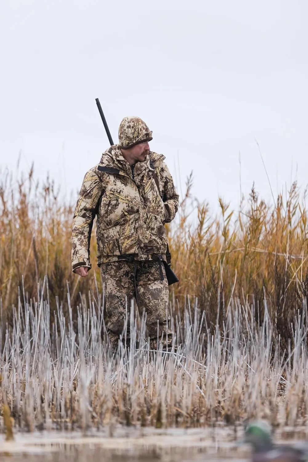 First Lite Tundra Brim Beanie - Warm Fleece Camo Hunting Hat