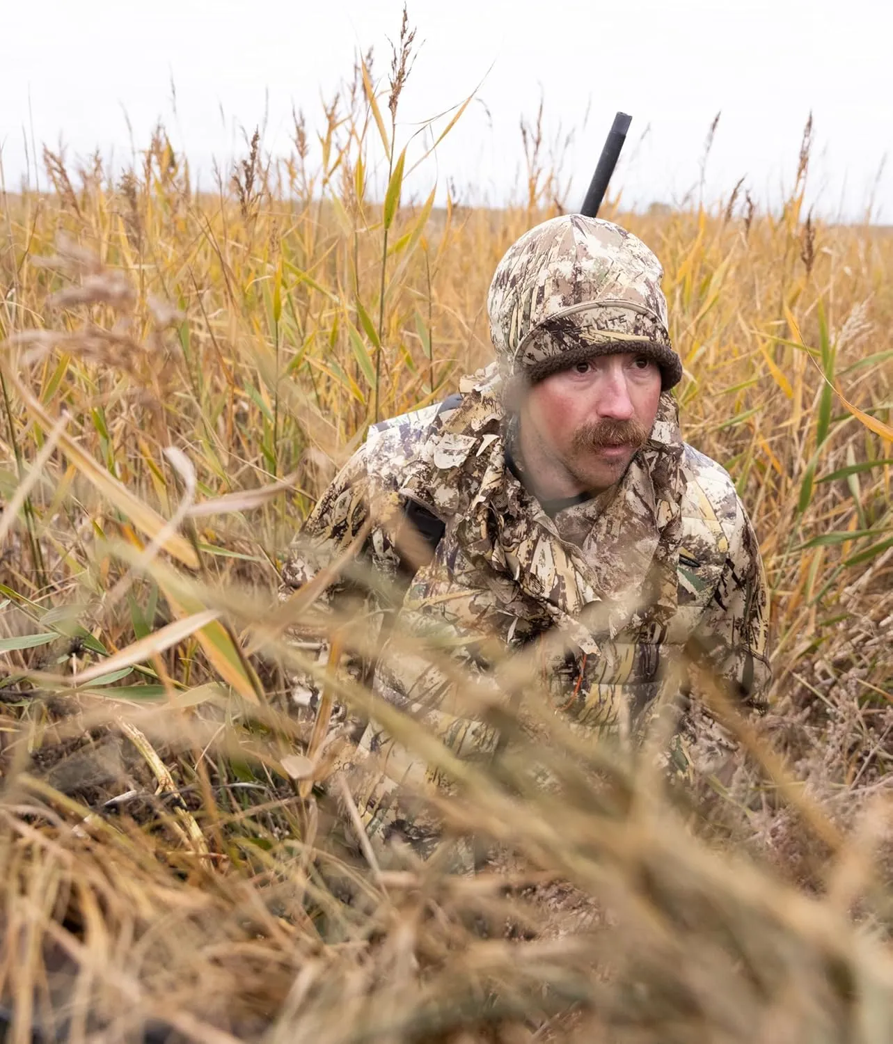 First Lite Tundra Brim Beanie - Warm Fleece Camo Hunting Hat